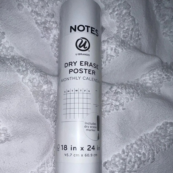 NWT Dry Erase Monthly Calendar with Marker - Picture 1 of 5